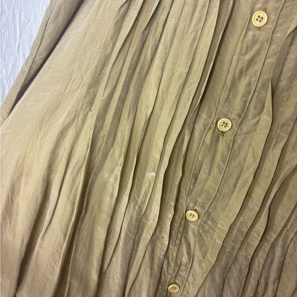 CP Shades Green Button Up Tank Tunic Size XS - Picture 2 of 7